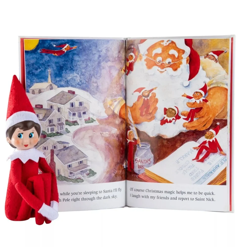 The Elf on the Shelf A Christmas Tradition in the box with Book and DVD